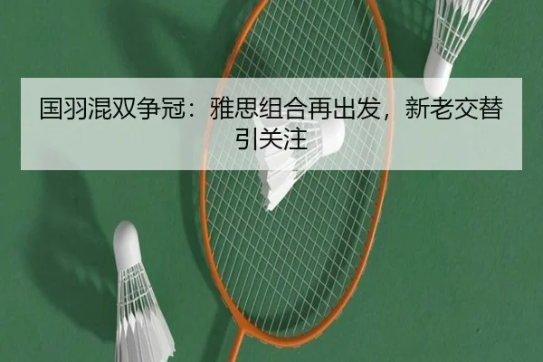 国羽混双争冠：雅思组合再出发，新老交替引关注